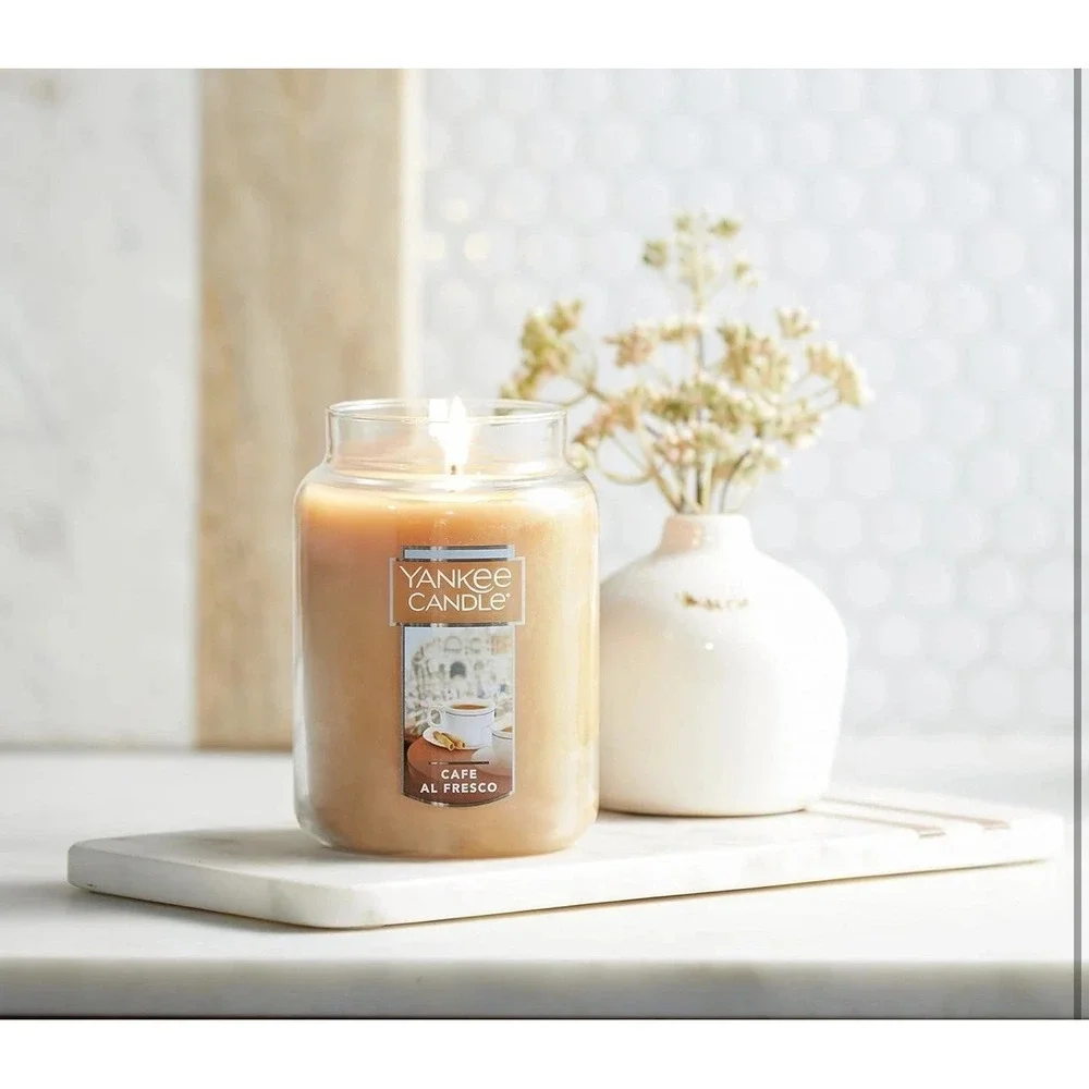 Yankee‎ Candle Cafe Al Fresco Classic Large Jar 22 Ounce Candle - NEW